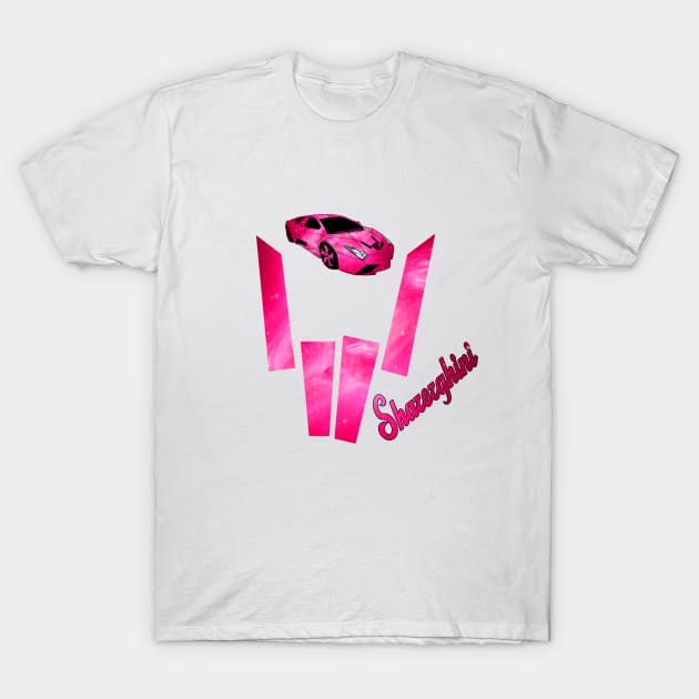 Sharerghini Pink Galaxy T-Shirt by NewMerch